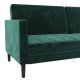 Liam Green Velvet Futon Sofa